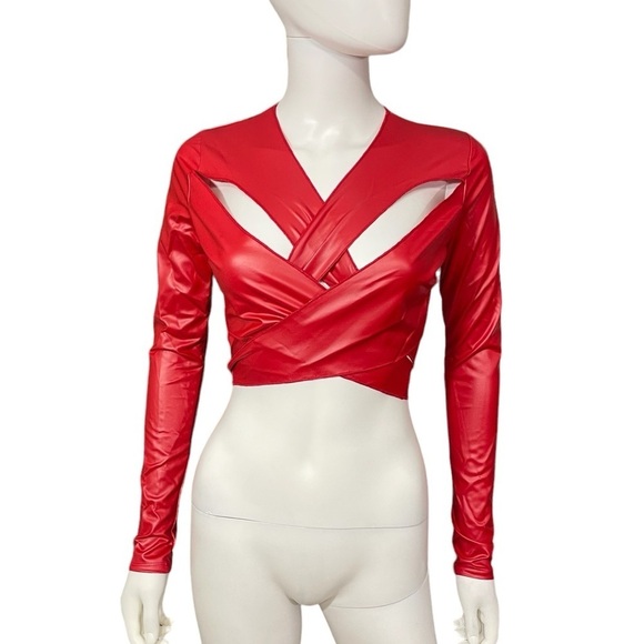 Red PU Long Sleeve Sexy Party Top
New - Picture 7 of 8